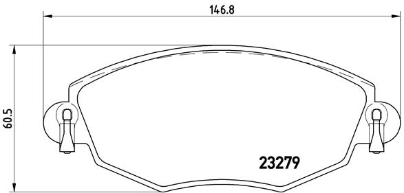 820543405 ON FREN BALATASI TRANSIT V348 06 14 A.CEKER 11 / VW AMAROK 2.0TDI 10 FİŞSSİZ 6C112K021B9A-1371402-2H0698151