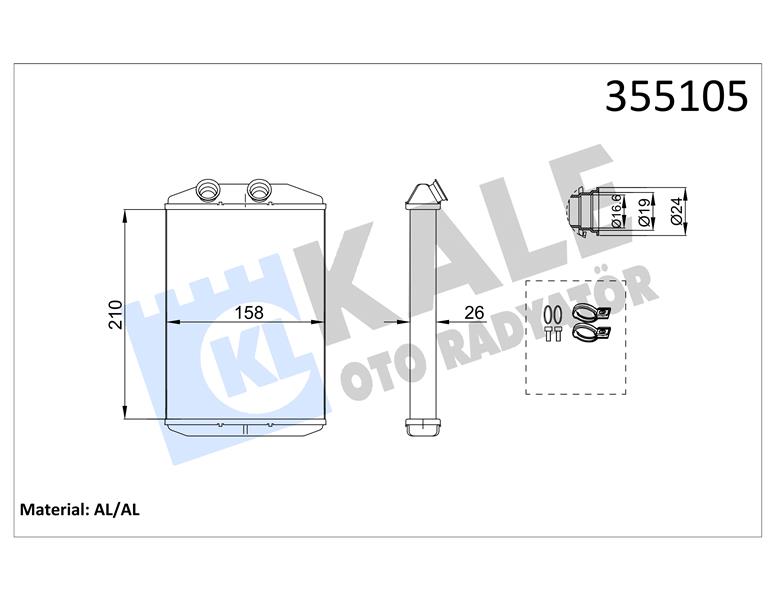 825217859 KALORİFER RADYATÖRÜ MASTER-MOVANO 2.5-3.0 DTI-DCI 235x145x42 7701207992-4415542-93181454