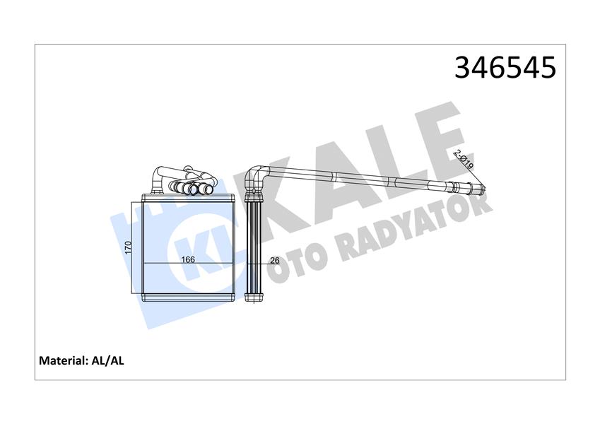 834692780 KLIMA RADYATORU FOCUS III 11 17 1.6 ECOBOOST C-MAX II 11 1.6 ECOBOOST -2.0 TDCI 8V6119710FA-1693590-2002808