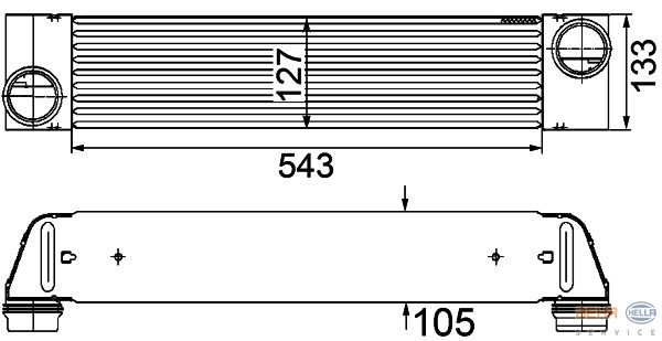 842741718 TURBO RADYATÖRÜ INTERCOOLER ASTRA J-CRUZE J305 AL/PL/BRZ 565x280x30 1302144-13267646