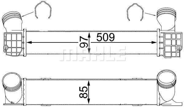 873306005 TURBO RADYATÖRÜ INTERCOOLER BERLINGO 04 C4 04 P308 07 PARTNER 04 1.6HDI AL/PL/BRZ 300x147x76 0384.L4