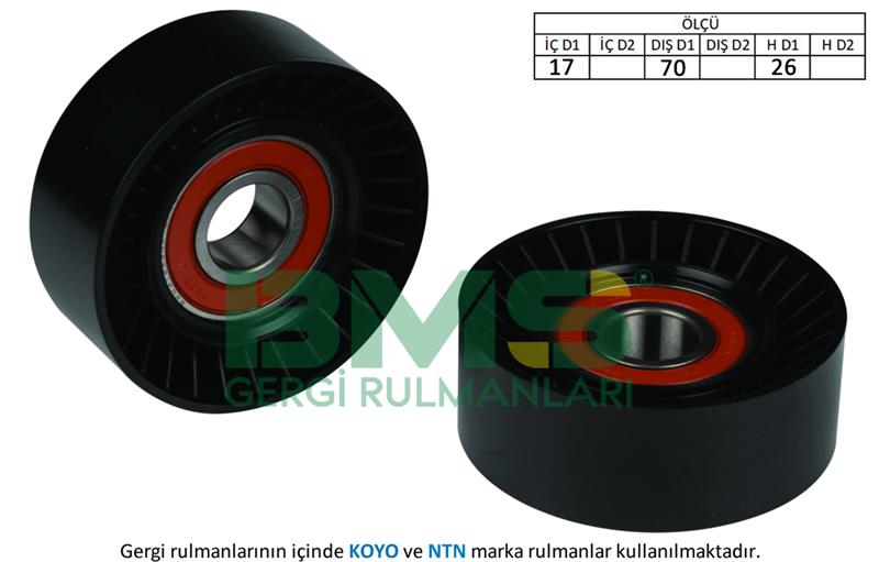 896211066 KAYIS GERGI RULMANI MERCEDES W204 C218 W212 W166 X204 W221 W639 B906 A6512000270