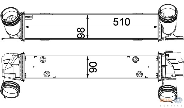 898246534 x RADYATÖR CLASSIC POLO 1.0-1.3 85-94 MEK 322x433x34 867121253L-867121253AB