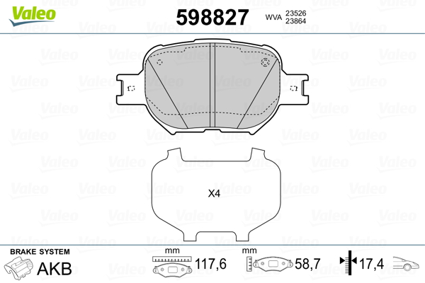 905857529 x ÖN FREN AYNASI TRANSİT 91-94 -TOURNEO 94-00 T15 270x24.3x5DLxHAVALI 5025611-5029816-95VX1125BA