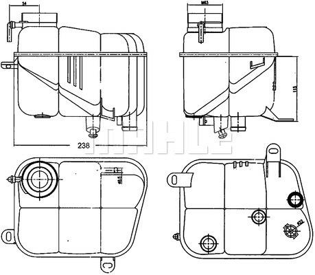 910499670 TERMOSTAT 82C DUCATO 2.5 DZL-TD-TDI 94 BOXER-JUMPER 2.8 TD-JTD 500329622-1338.90