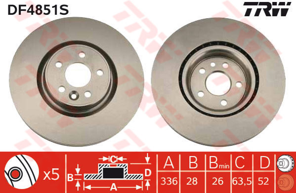 922017747 ARKA FREN AYNASI ALFA ROMEO 159 05 GIULIETTA 10 SPIDER 06 FIAT 500 X 14 JEEP RENEGADE 14 COMPASS 16 278x12x43 46843610-51760273-51963547