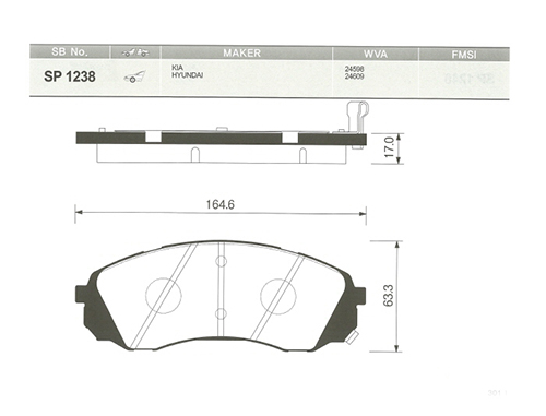 964464860 ÖN FREN BALATA MAZDA 3 BK 03-09 / FORD FOCUS II 04-18 / C-MAX 07-19 / KUGA 08- / VOLVO V40 19- / S40 04-12 3M512K021AB-30742030-BPYK3323Z