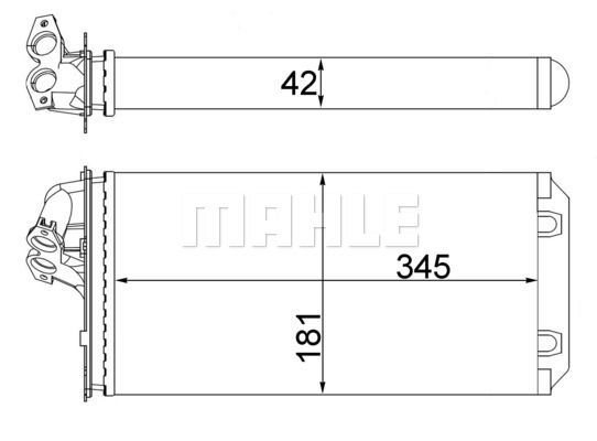 967595356 KALORIFER RADYATORU MERCEDES W204 W212 C218 R231 C190 R197 A2048300061