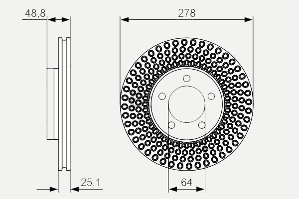 973702603 ON FREN DISK AYNA VOLVO S60 I 2.0 T -2.4 00 10 V70 II 2.4 05 08 XC90 I D3 / D5 09 14 30636074-30736406-31423325-30636074