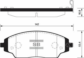 989206769 ÖN FREN BALATA MAZDA 3 BK 03-09 / FORD FOCUS II 04-18 / C-MAX 07-19 / KUGA 08- / VOLVO V40 19- / S40 04-12 3M512K021AB-30742030-BPYK3323Z