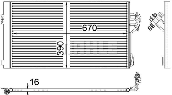 994065635 KLIMA RADYATORU MERCEDES W124 S124 A124 C124 A1248301670