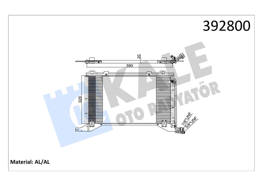 115263511 KLIMA RADYATORU MERCEDES W124 S124 A124 C124 A1248301670