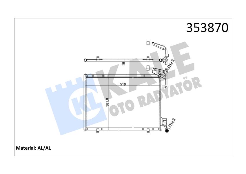 139799940 RADYATÖR BAĞLANTI TAKOZU MONDEO 06 TRANSİT V184-V347 1S7H8125ACN-1354636-1S7H8125AB