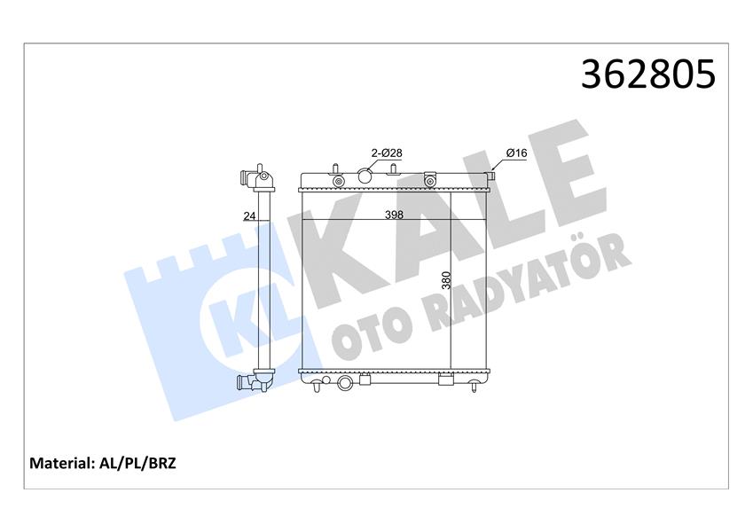 199744311 RADYATOR YEDEK SU DEPOSU MERCEDES X164 W164 C197 R197 A1645000049