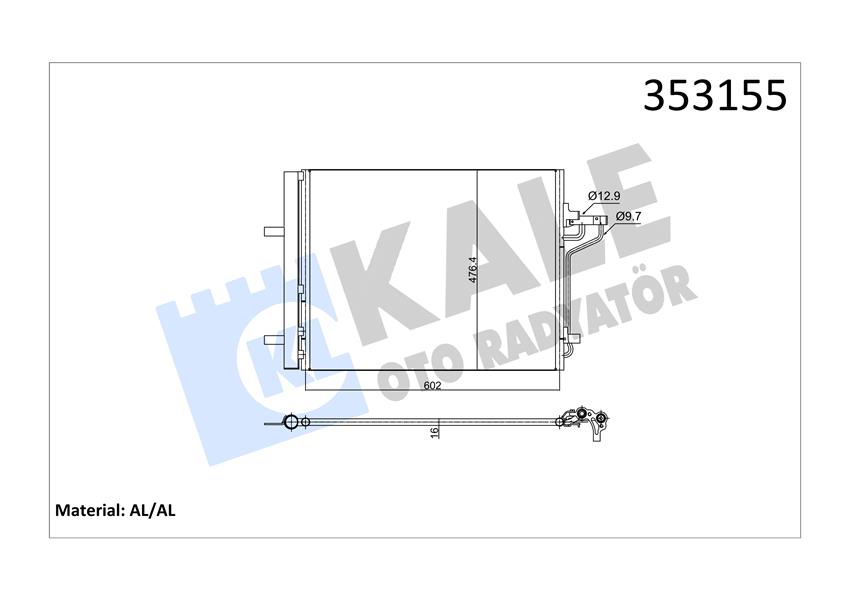 276794568 RADYATÖR BAĞLANTI TAKOZU MONDEO 06 TRANSİT V184-V347 1S7H8125ACN-1354636-1S7H8125AB