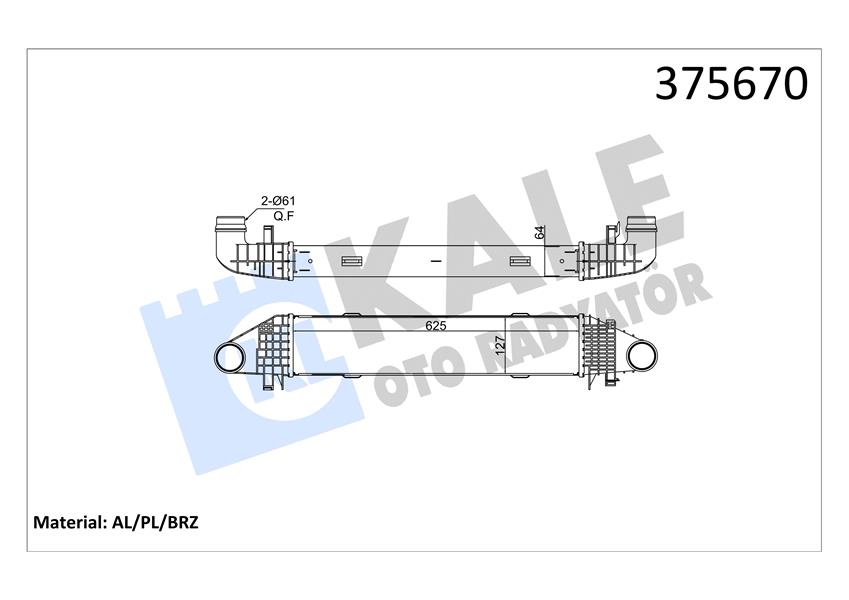 290676970 x RADYATÖR CLASSIC FIAT SEICENTO 1.1 98-10 23x285x450 AC /- 46558704