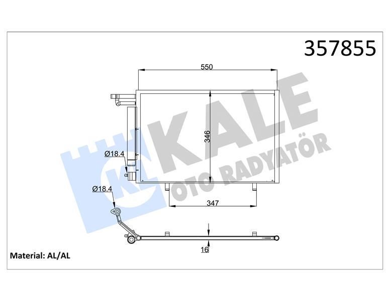 290724634 KLIMA RADYATORU KONDANSER FOCUS III 14 C MAX 15 CONNECT 13 KUGA II 14 17 1.0 ECOBOOST 1.5TDCI 1.6TDCI E5 DV6119710AB-DV6119710DB-1907402