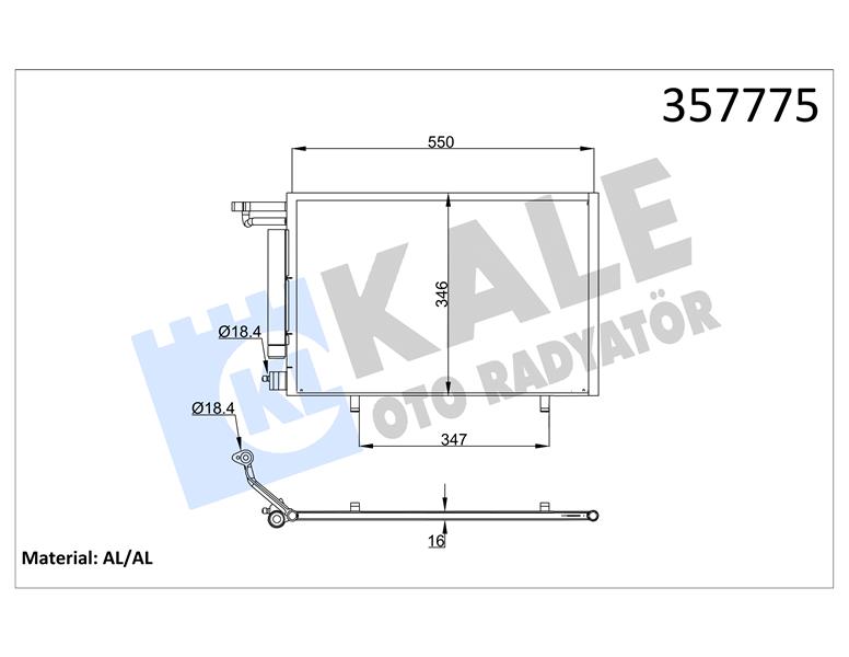 295370414 KLİMA RADYATORU KONDENSERİ FOCUS CMAX 03-07 1.6-1.8-2.0-1.6TDCI-1.8TDCI-2.0TDCI 628x371x16 3M5H19710CC-1234248-1335552-1516838