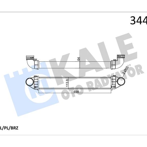 358352326 TURBO RADYATORU BMW N52 M57 E60 E61 17517787446