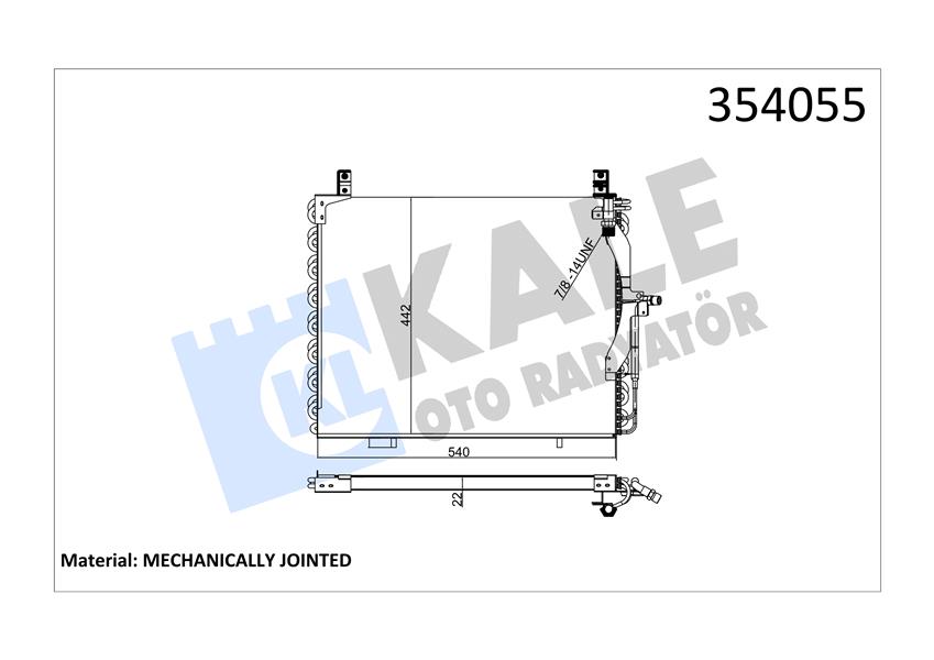 394194006 KLIMA RADYATORU MERCEDES W202 S202 C208 A208 A2028300770