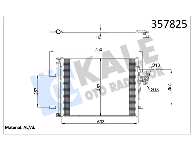 395068008 RADYATÖR BRAZİNG FOCUS II 04-12 CMAX 1.6Tİ 1.8 2.0 05-07-10 VOLVO S40 1.6 1.8 2.0 C30 C70 V50 3M5H8005RK-8603621-30665934