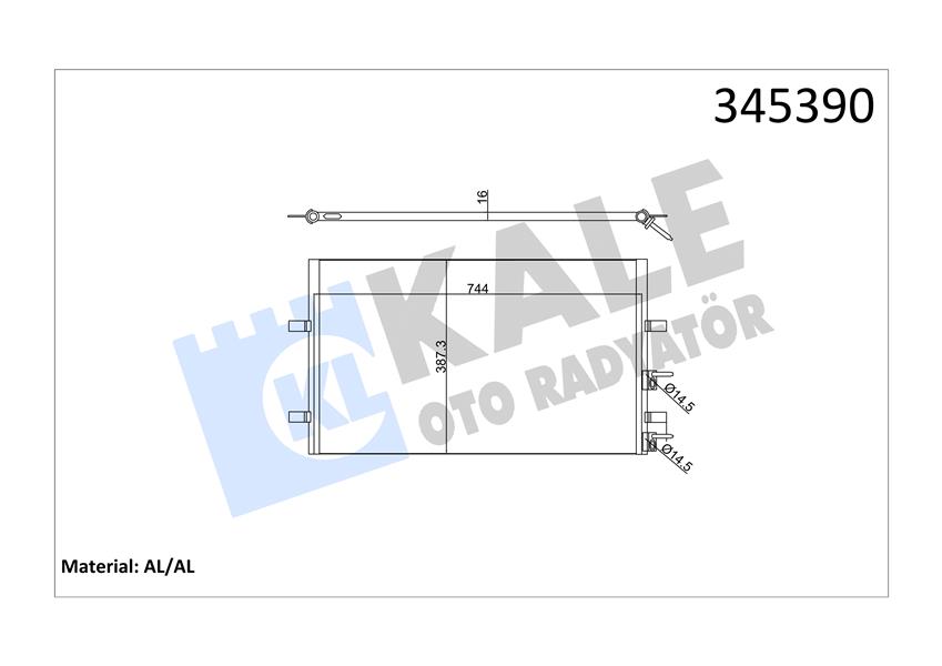 429866106 KONDENSER KLIMA RADYATORU FIESTA 17 ECOSPORT 14 COURIER 15 1.5-1.6 TDCI PUMA 17 1.0 ECOBOOST 2113906-H1BH19710AB