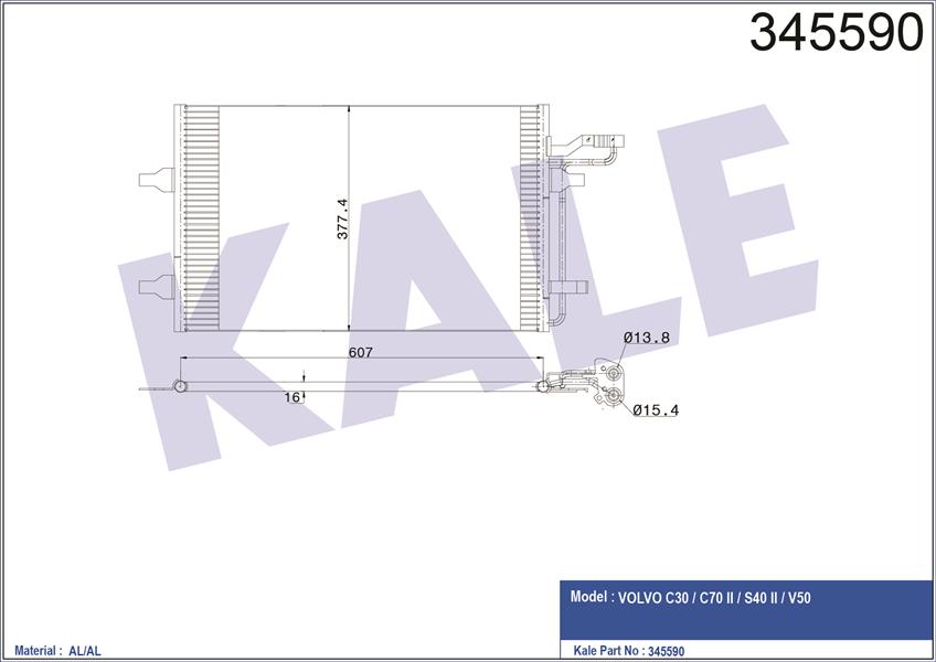 454585572 YAĞ SOĞUTUCU VOLVO S60 2.0T 00 S80 2.8T6 3.0 98-06 V70 97-04 XC90 02 XC70 S70 97-00 C70 98-05 31201910-9497225-8677974-8653372