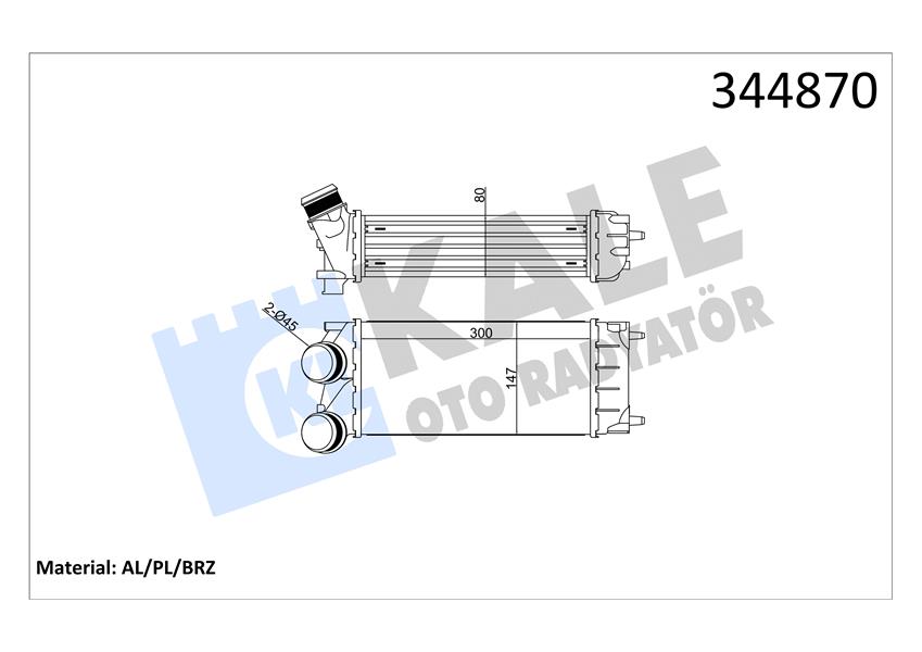 455012379 TURBOSARJ RADYATORU MERCEDES E-CLASS W210 S210 A2105000400