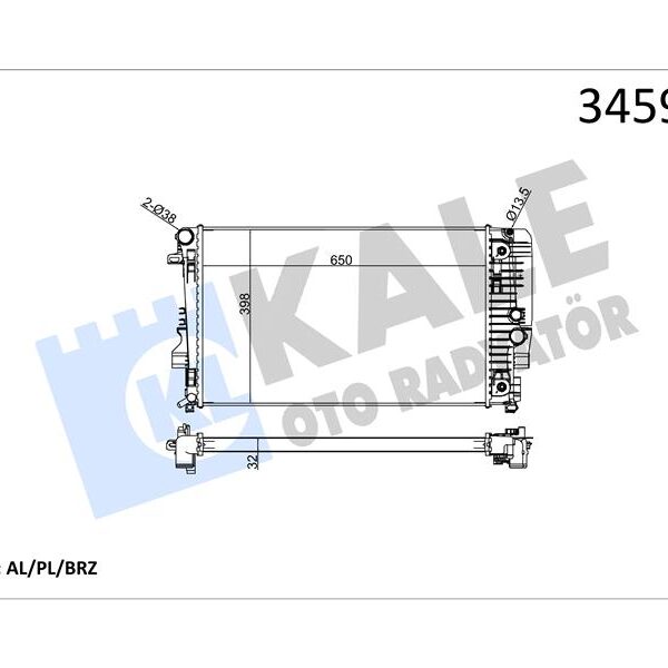 481745702 RADYATÖR 2 SIRA CU PL DOGAN-KARTAL SLX AC 85009529