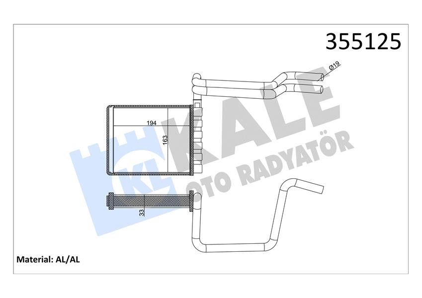 494646723 KLIMA RADYATORU FOCUS III 11 17 1.6 ECOBOOST C-MAX II 11 1.6 ECOBOOST -2.0 TDCI 8V6119710FA-1693590-2002808