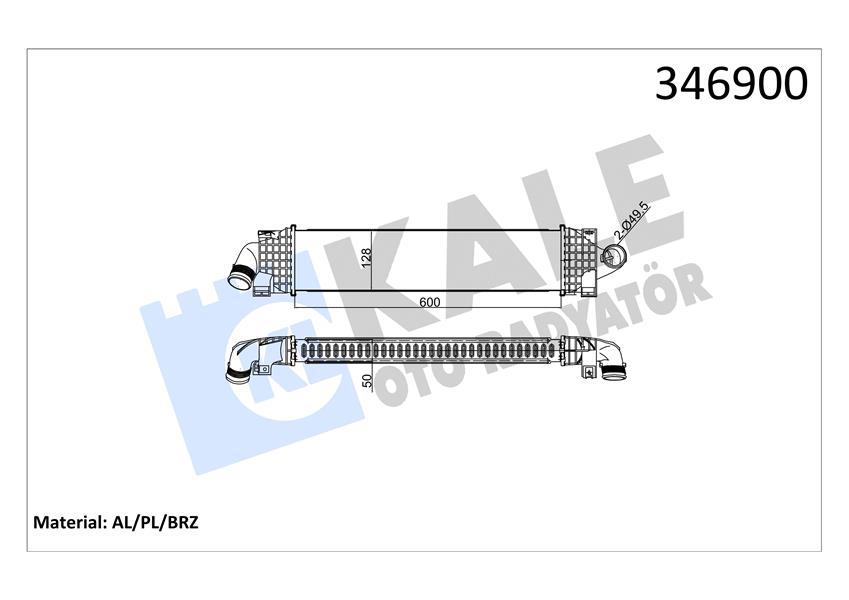 539025357 TURBO RADTYATORU C MAX II FOCUS III TRANSIT CONNECT TOURNEO CONNECT 1.5TDCI 11 1712541BV619L440CD BV61-9L440