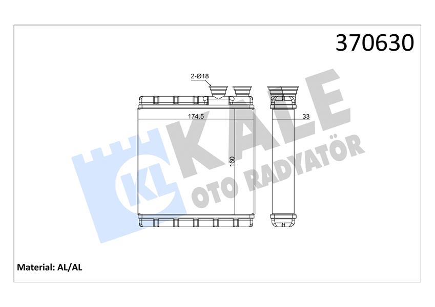 546298740 KLİMA RADYATORU KONDENSERİ FOCUS CMAX 03-07 1.6-1.8-2.0-1.6TDCI-1.8TDCI-2.0TDCI 628x371x16 3M5H19710CC-1234248-1335552-1516838