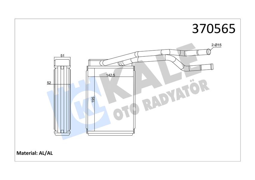 551773736 KALORIFER RADYATORU BMW E38 64118373175