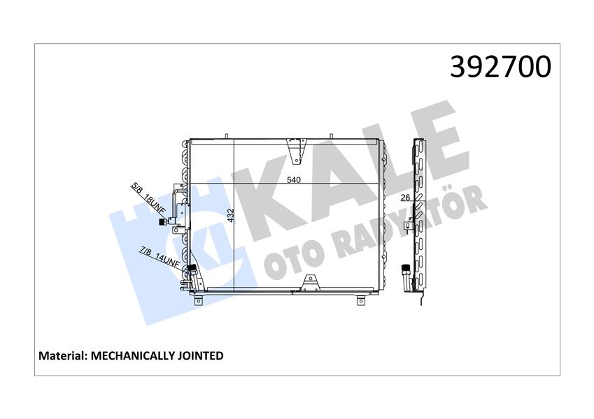 626017363 KLIMA TUPU MERCEDES A-CLASS W168 97 04 A1688300458