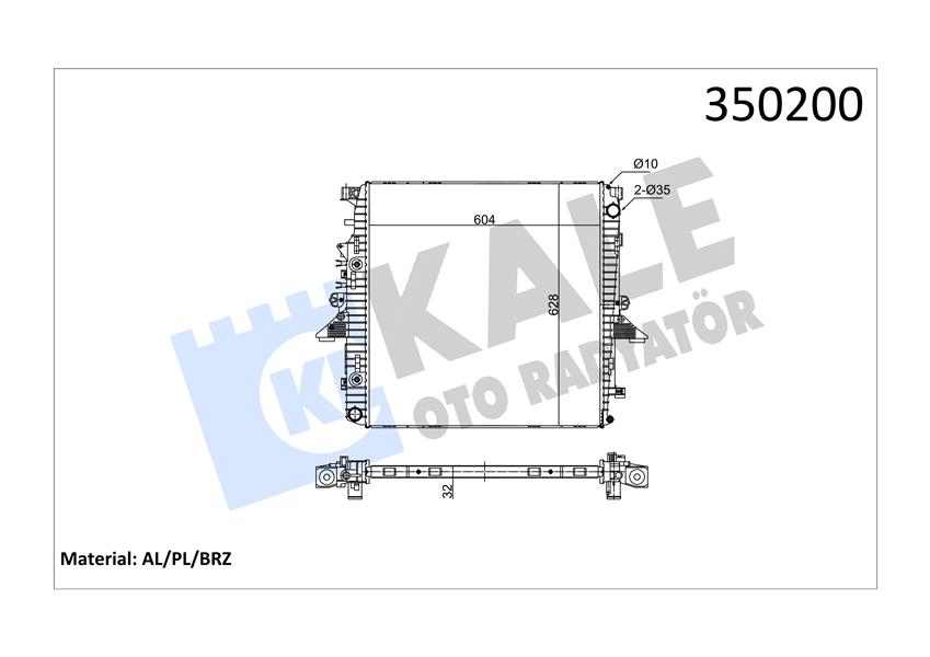 652158122 RADYATOR SU DEPOSU BMW B38 B46 B48 F40 F45 F48 F39 MINI-F54 F57 F60 17137617362