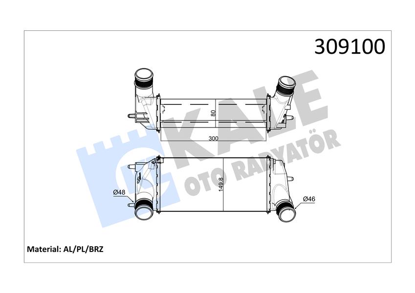 673200875 TURBO RADTYATORU C MAX II FOCUS III TRANSIT CONNECT TOURNEO CONNECT 1.5TDCI 11 1712541BV619L440CD BV61-9L440