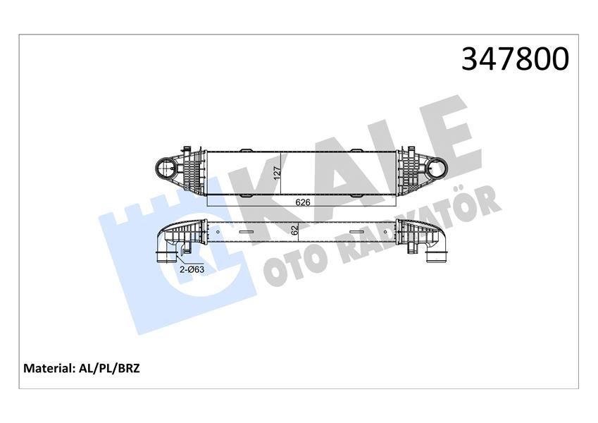 673220672 x RADYATÖR CLASSIC FIAT SEICENTO 1.1 98-10 23x285x450 AC /- 46558704