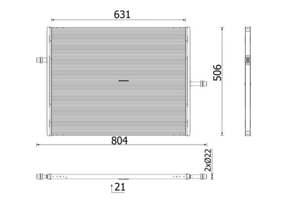 703544636 KALORIFER HORTUMU MERCEDES SPRINTER B906 . VW CRAFTER 30-35-50 A9068322223-2E0121073