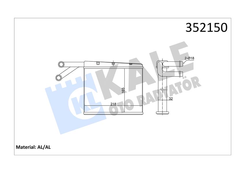 724981031 KALORIFER RADYATORU MERCEDES W204 W212 C218 R231 C190 R197 A2048300061