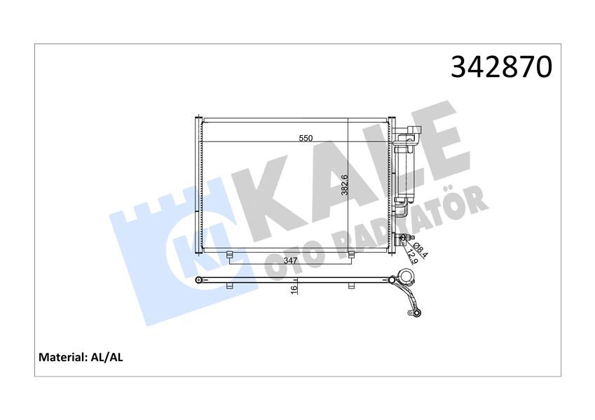 748408848 KLİMA RADYATORU KONDENSERİ FOCUS CMAX 03-07 1.6-1.8-2.0-1.6TDCI-1.8TDCI-2.0TDCI 628x371x16 3M5H19710CC-1234248-1335552-1516838