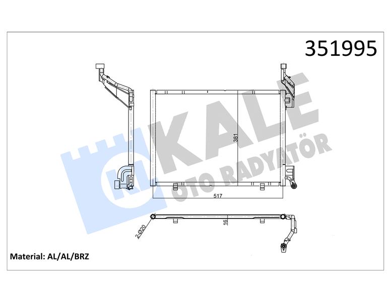 786584474 KLİMA RADYATORU KONDENSERİ FOCUS CMAX 03-07 1.6-1.8-2.0-1.6TDCI-1.8TDCI-2.0TDCI 628x371x16 3M5H19710CC-1234248-1335552-1516838