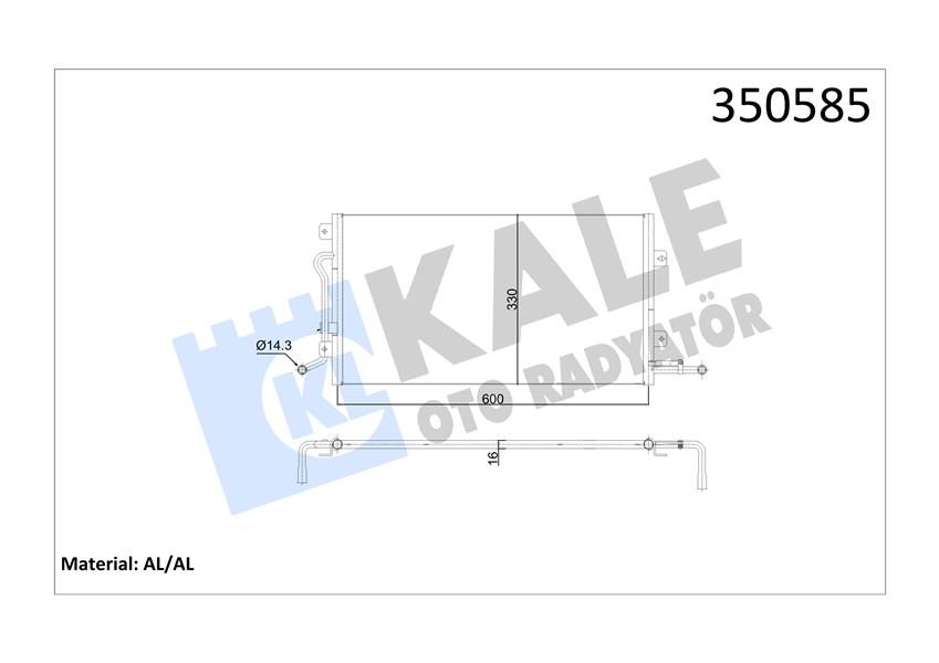 797325847 KLIMA RADYATORU KONDANSER FIESTA FUSION 1.25 1.4 1.6 1.4TDCI 02 08 MAZDA 2 125 1.4 2S6H 19710 BB-5S6H 19710 BB