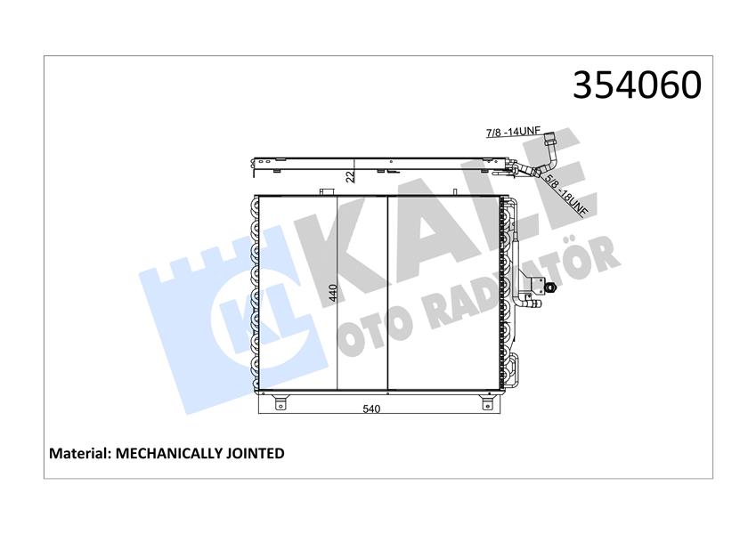 829115569 RADYATÖR CADDY III-GOLF V-PASSAT-A3-ALTEA-TOLEDO III-OCTAVIA 1.9TDI AC KLİMASIZ MEK BRAZ 650x388x22 1K0121253AA-1K0121253H-1K0121253BB