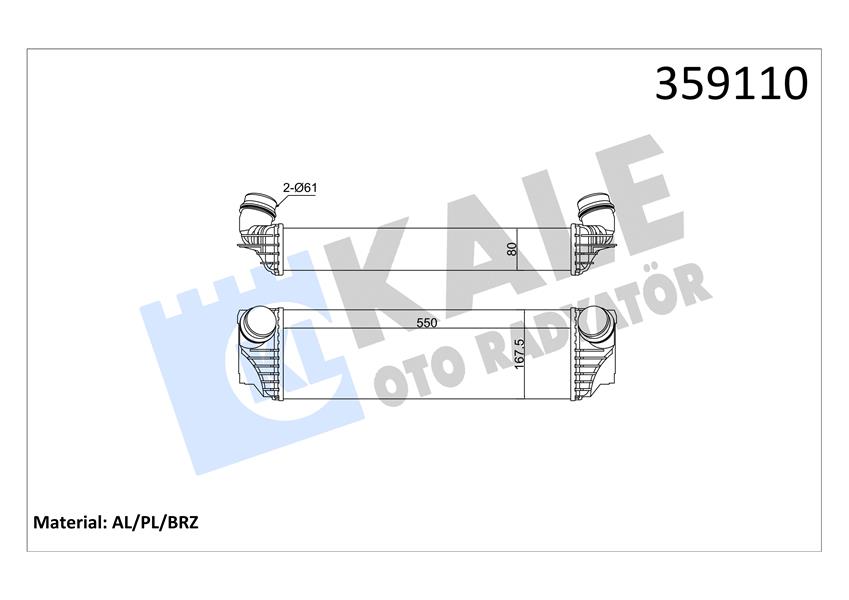 872668190 TURBOSARJ RADYATORU MERCEDES E-CLASS W210 S210 A2105000400