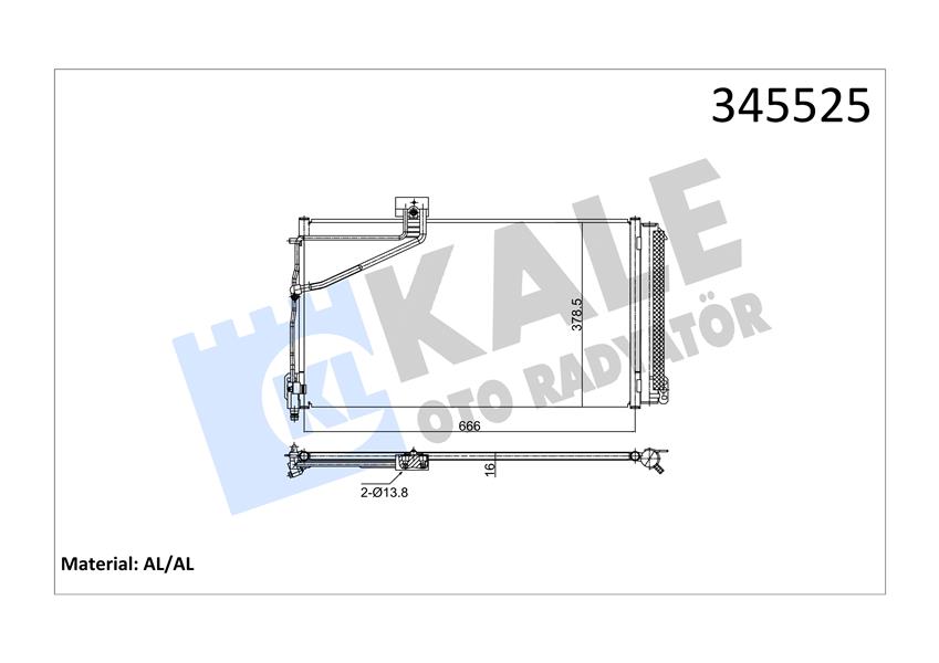 877488348 KLIMA RADYATORU MERCEDES W124 S124 A124 C124 A1248301670