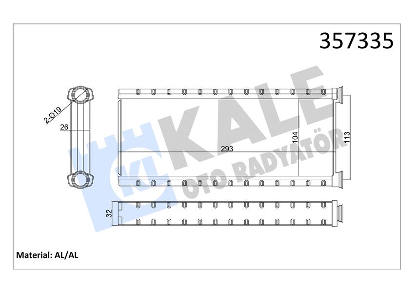 883327121 KONDENSER KLIMA RADYATORU FIESTA 17 ECOSPORT 14 COURIER 15 1.5-1.6 TDCI PUMA 17 1.0 ECOBOOST 2113906-H1BH19710AB