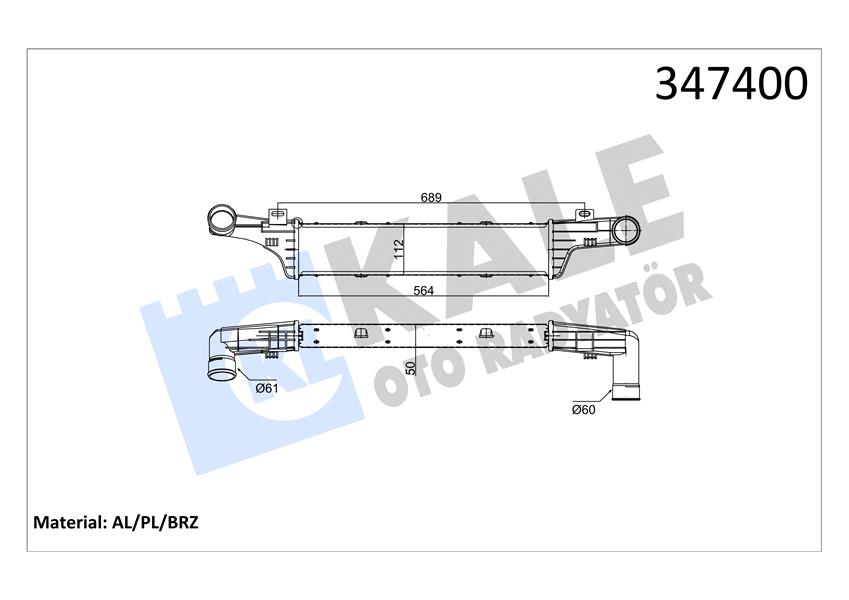 898085697 x RADYATÖR CLASSIC FIAT SEICENTO 1.1 98-10 23x285x450 AC /- 46558704