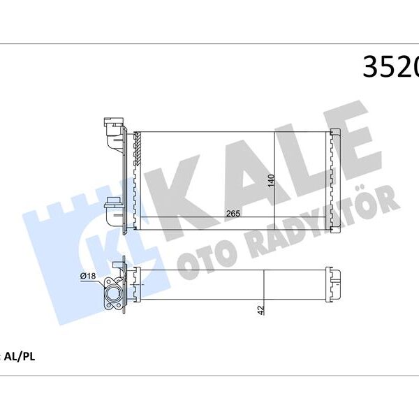 914659436 TURBO RADYATORU BMW E46 E83 M47 M57 17517789793-17517793370