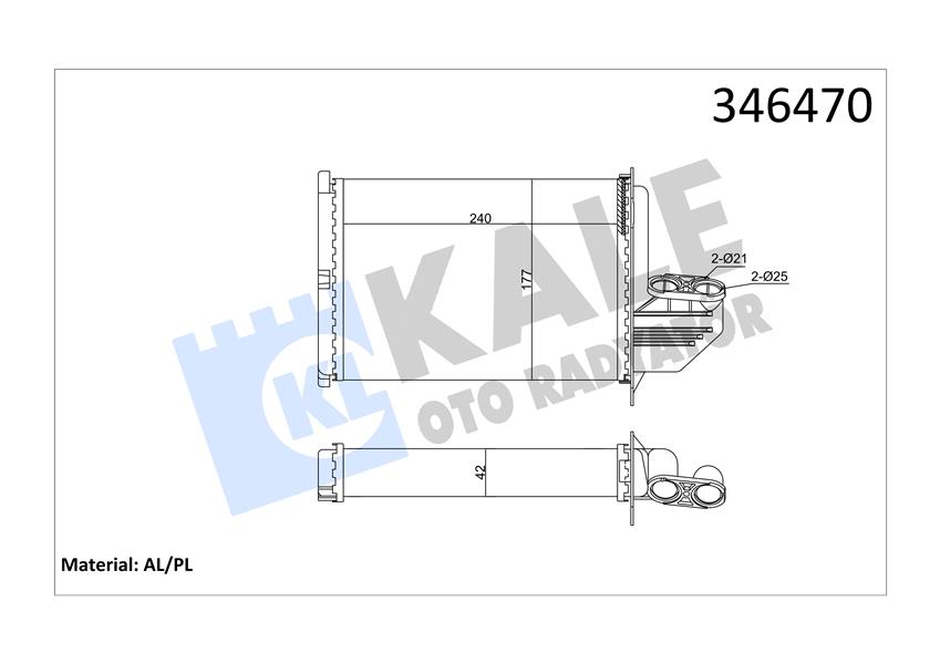 949064871 KALORIFER RADYATORU BMW M40 M43 M50 M52 S50 E36 KLIMASIZ 64118390435