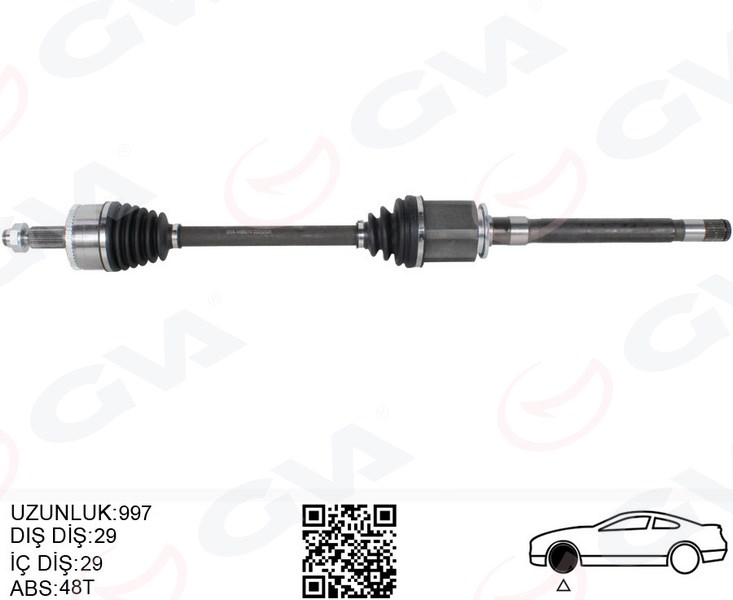 534052736 KOMPLE AKS ÖN SOL RANGE ROVER 3 VOGUE L322 02 12 620MM IED000072-IED500030-TDB000510-IED50